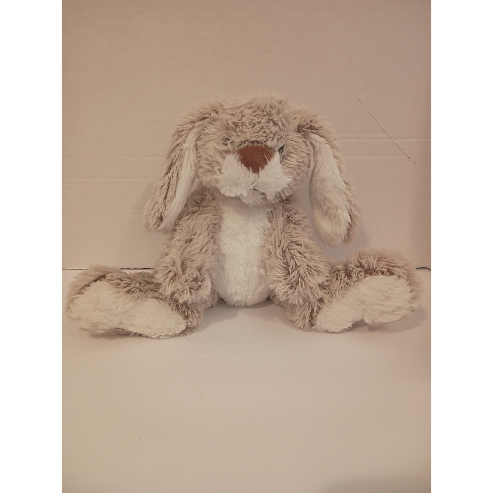 Melissa & Doug Burrow Bunny Plush Stuffed Animal Tan White Rabbit 7674 NN21130